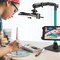 Remarkable Creator Pro+Plus Overhead Phone or Camera Mount with Tablet Holder and Ring Light, Desk Mount, Teal, by Arkon Mounts RCBTABLEDTL